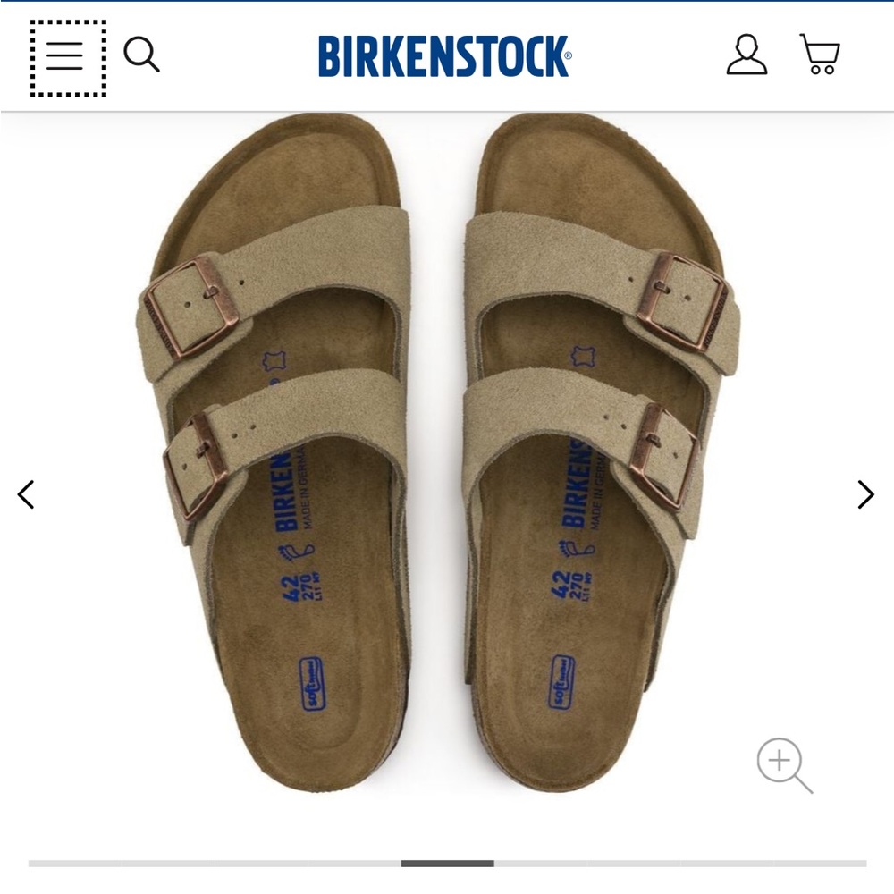 Birkenstock Arizona Soft Footbed Sandals - Taupe